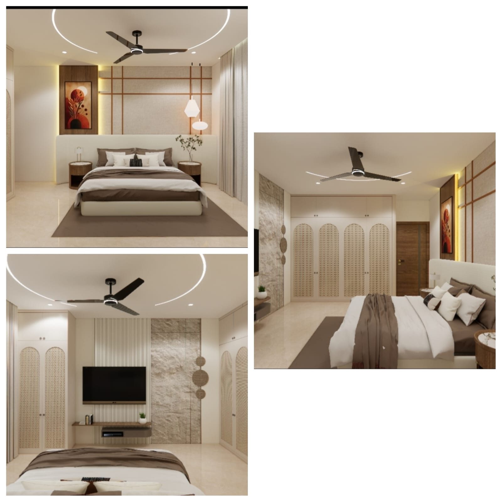 Elegant master bedroom interior design