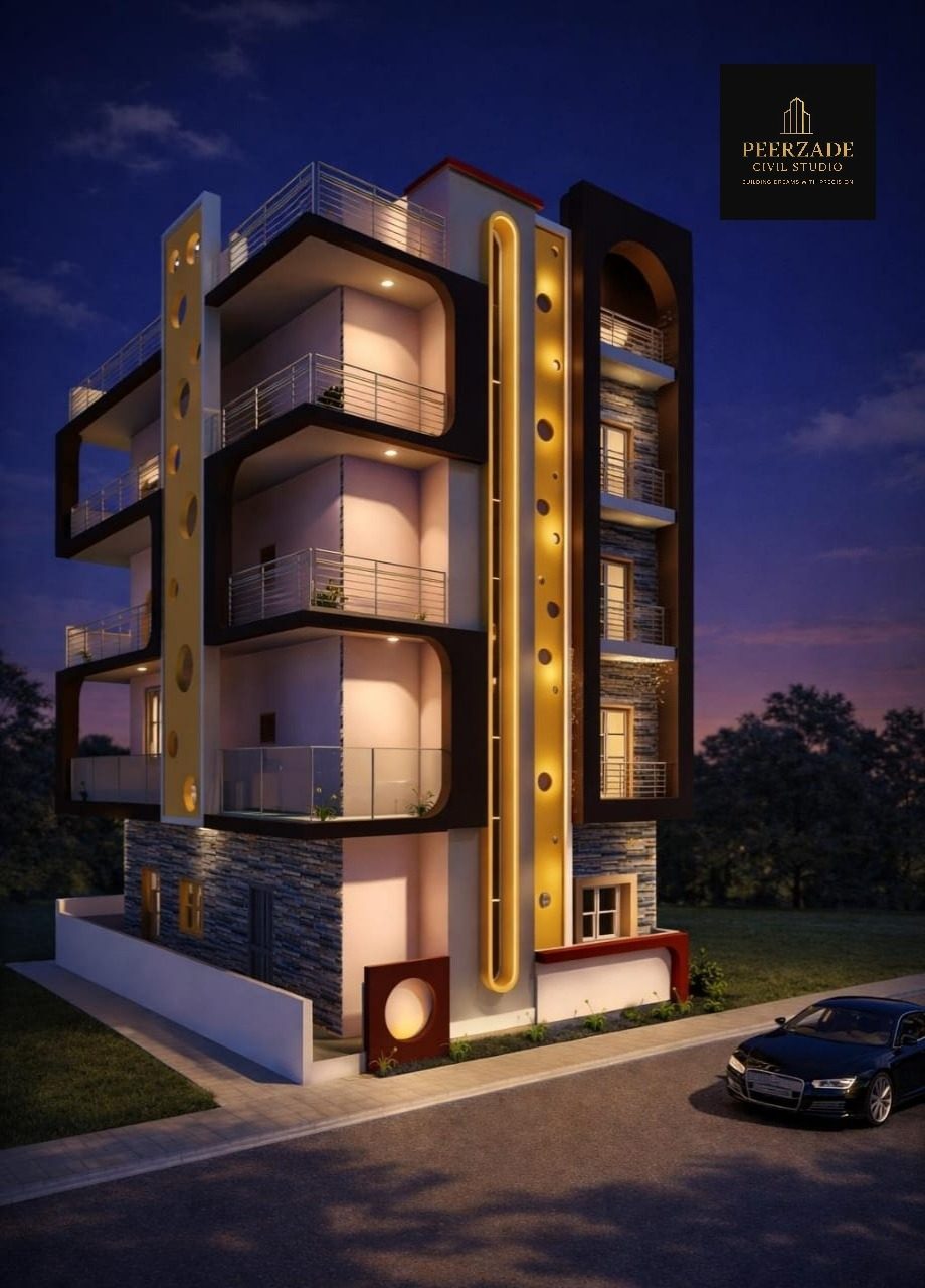 Golden Arc Residency elevation design