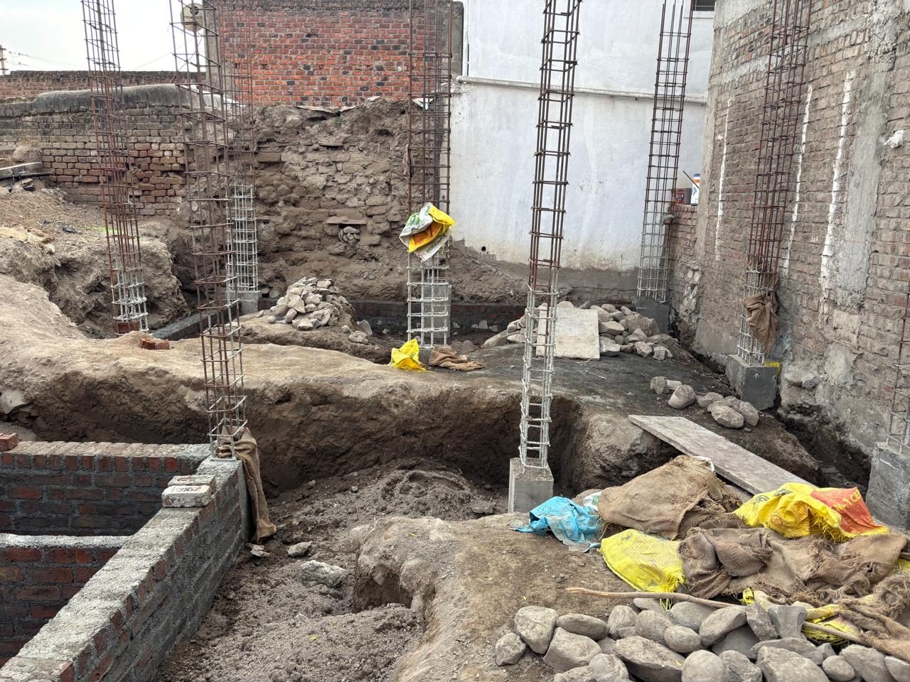 Column reinforcement work