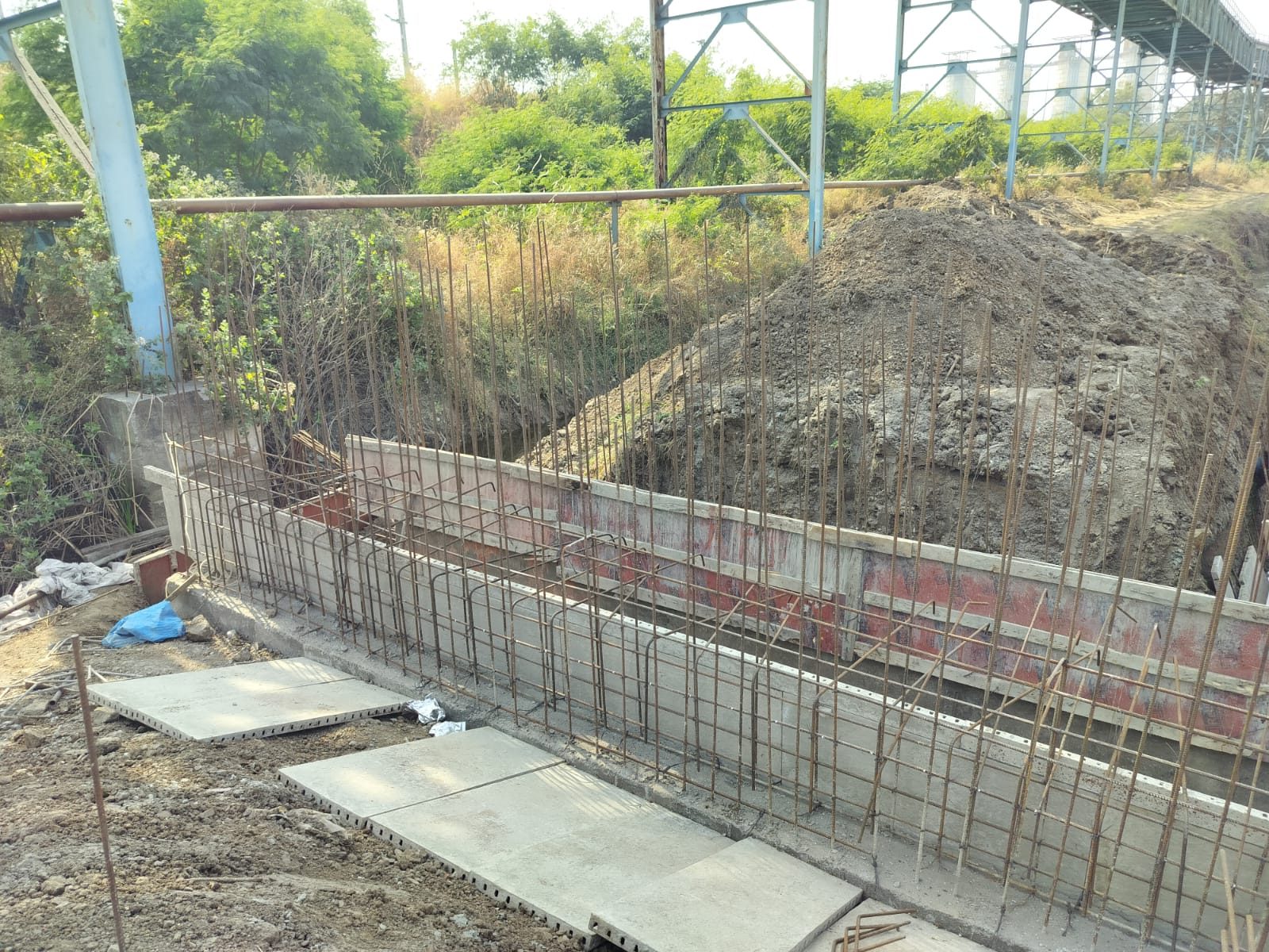Foundation and reinforcement work