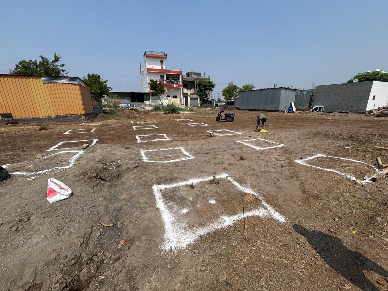 Layout marking on site